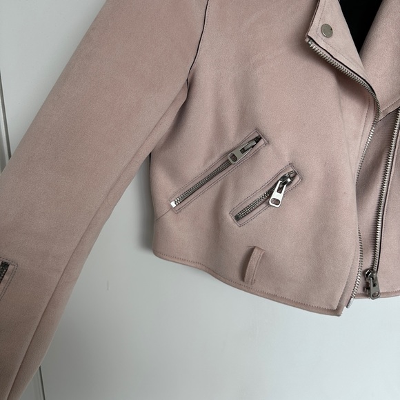 Zara Suede Pink Jacket Size L - Picture 2 of 4